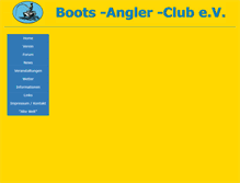 Tablet Screenshot of bootsanglerclub.de